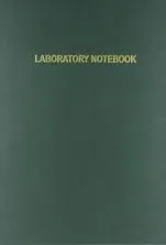 BookFactory Green Lab Notebook/Laboratory Notebook - 96 Pages (.25" Grid Format) 8 7/8" x 11 1/4", Green Cover, Section Sewn Hardbound (LIRPE-096-LGR-A-LGT1)