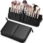 Byootique Makeup Brush Bag Foldable Holder Organizer Portable Travel Artist Case - Black