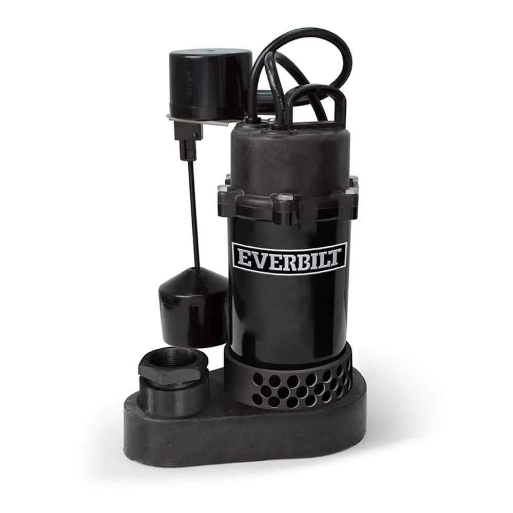 Everbilt HDSP33V 1/3 HP Aluminum Sump Pump Vertical Switch