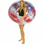 Pool Candy Float Holographic Gold Glitter Jumbo Pool Beach Tube Inflatable 48”