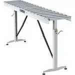 HTC Adjustable Folding Roller Conveyor Table 15inch W x 66Inch L, 17 Ball Bearing HRT-70