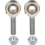 uxcell 2pcs POSB7 Male Rod End Bearing 7/16 Inch Bore and 7/16-20 Right Hand Thread, Self-Lubricating Joint Rod Ends, Includes Jam Nut