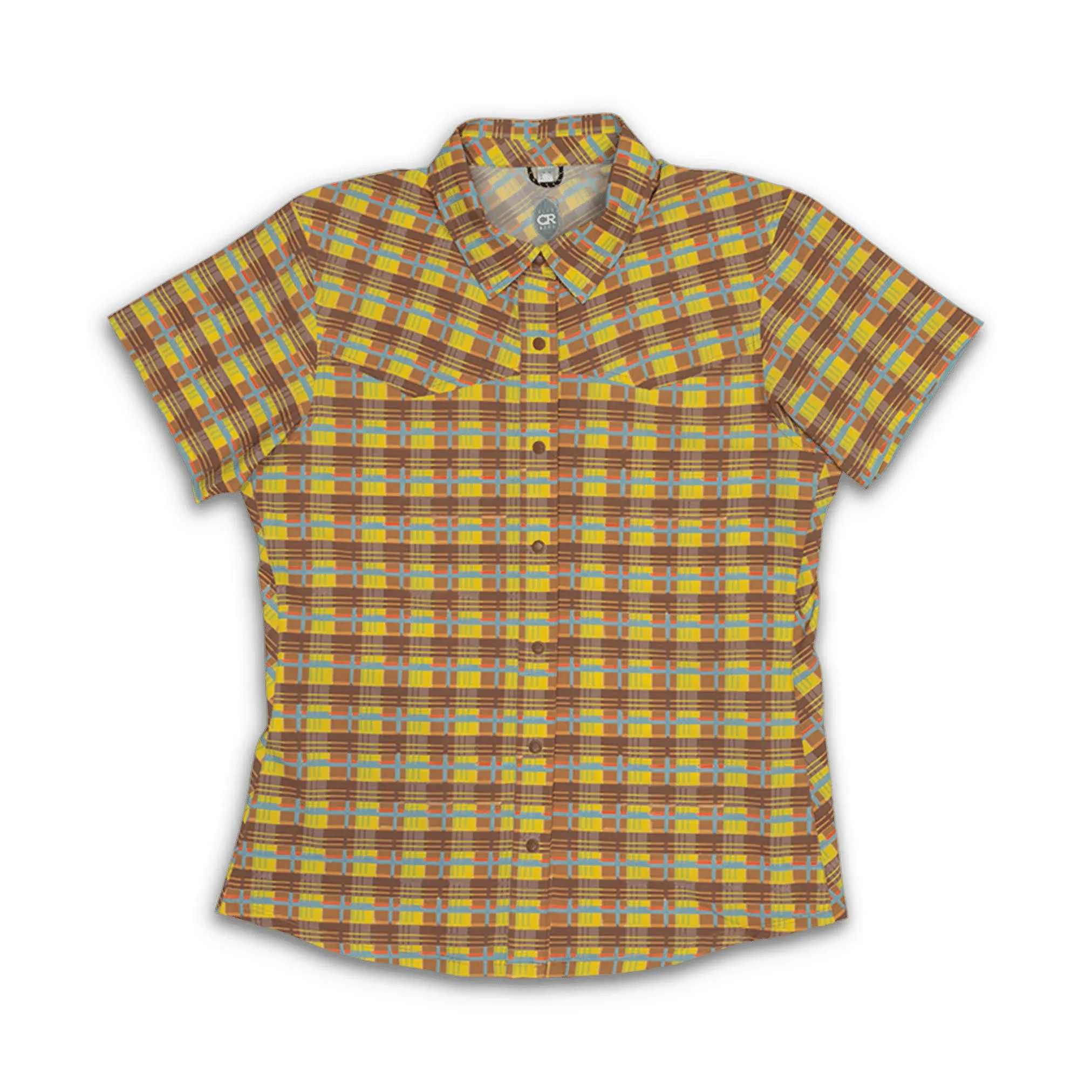 Club Ride Apparel Bandara RGB Plaid Jersey - Women's Brown Sugar RGB, M