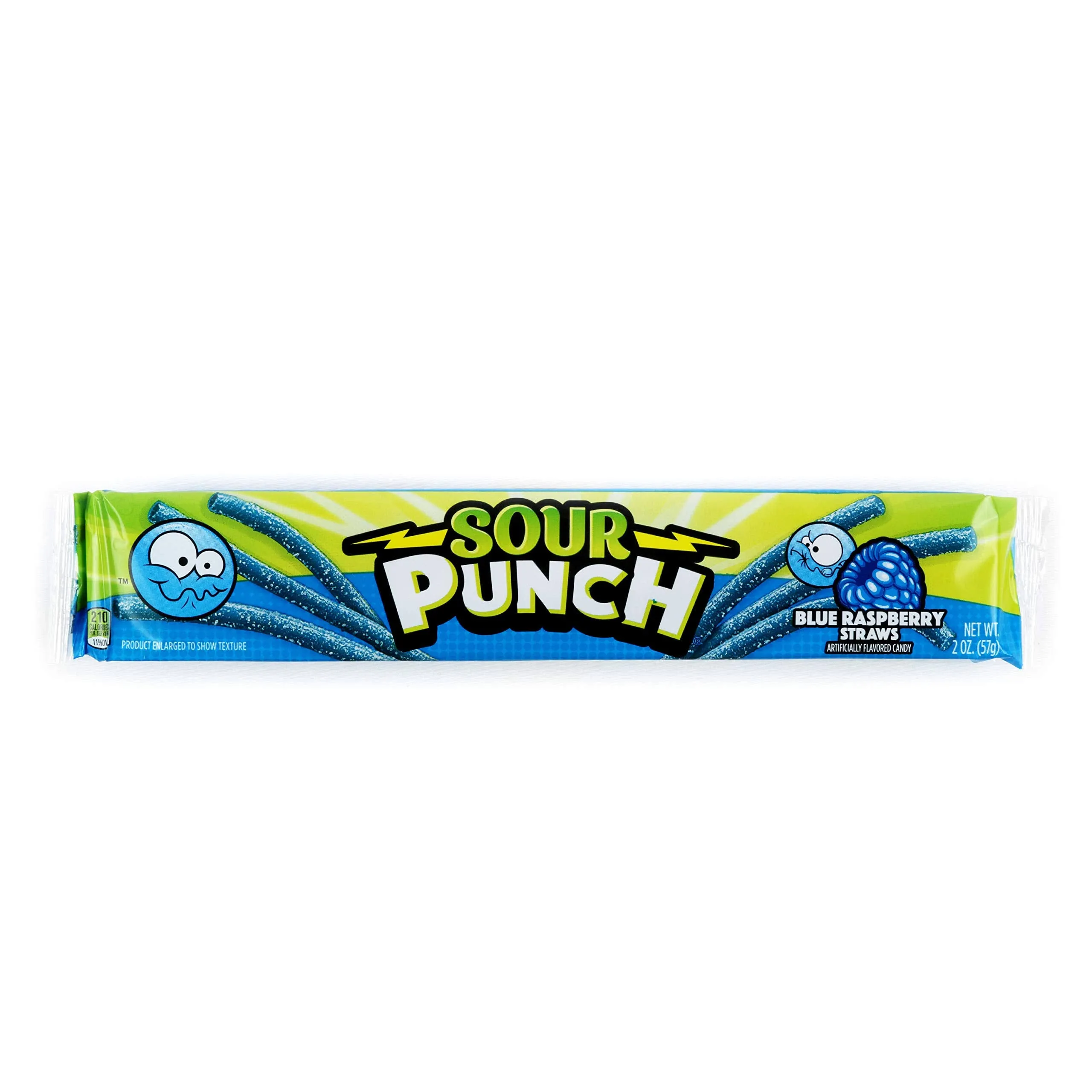 Sour Punch Blue Raspberry Straws 2 oz