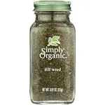 Simply Organic Dill Weed - 0.81 oz