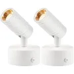 2 Pack Spot Lights Indoor for Accent Lighting 3W LED Up Lights Indoor Spotlig...