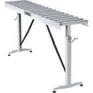 Htc Hrt70 Adjustable Folding Roller Conveyor Table 66inch Length By 15inch Wide 