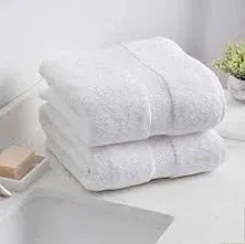 Charisma New Bath Sheet Bundle Set | 2 Luxury Bath Sheets 35" W x 70" L (White)