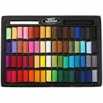 Mungyo Non Toxic Square Chalk, Soft Pastel, 64 Pack, Assorted Colors (B441R078-7003A)