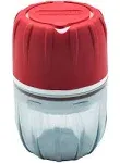 Pill Crusher and Pill Grinder, Pill Crusher for Small or Large Pills and Vitamins to Fine Powder, Pill Pulverizer Grinder, Medicine Grinder with Medicine Cup, Pill Storage (Red)