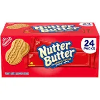 4X Nabisco Nutter Butter Family Size Peanut Butter Sandwich Cookies 16oz 4 Packs