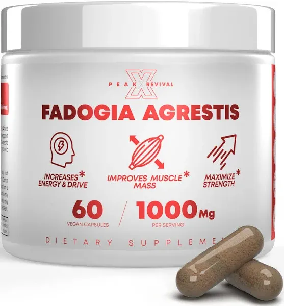 Peak Revival-X Fadogia Agrestis 1000mg Per Serving Supplement