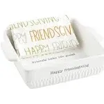 Mud Pie Friendsgiving Baker Set,White