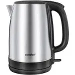 COMFEE' Stainless Steel Cordless Electric Kettle. 1500W Fast Boil with LED Light, Auto Shut-Off and Boil-Dry Protection. 1.7 Liter