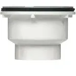 Oatey 42045 2" White PVC Round Shower Drain