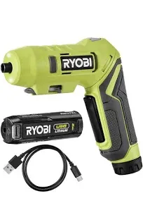 Ryobi ONE+ Cordless Screwdriver with Swivel Handle 4V (1x 2.0Ah)