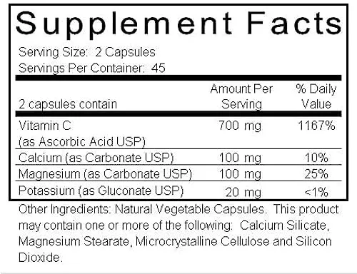 Ortho Molecular Buffered C 90 Capsules