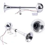 12V Marine Boat Stainless Steel Single Trumpet Horn Low Tone 16-1/8 Amarine Made