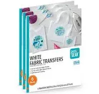 Pen+gear White & Dark Fabric Transfer Paper Inkjet Printable