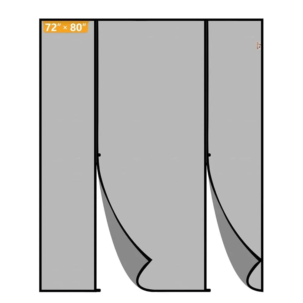 Yotache Magnetic Screen Door Fits Door Size 72 x 80, Screen Size 74″ x 81″