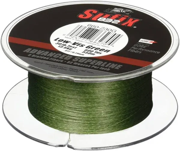 Sufix 832 Braid 15 lb Ghost 300 Yards #660-115GH