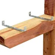 THE SOLAR GROUP EASY UP MAILBOX BRACKETS FOR WOODEN POSTS ADJUSTABLE 