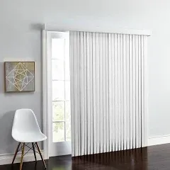 BrylaneHome Embossed Vertical Privacy Slat Blinds