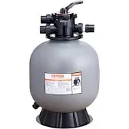 VEVOR Sand Filter 22-inch Up to 55 GPM Flow Rate Above Inground Swimming Pool Sand Filter System with 7-Way Multi-Port Valve