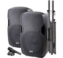 Gemini PA SYS15 Complete Dual Speaker PA Package | Reverb