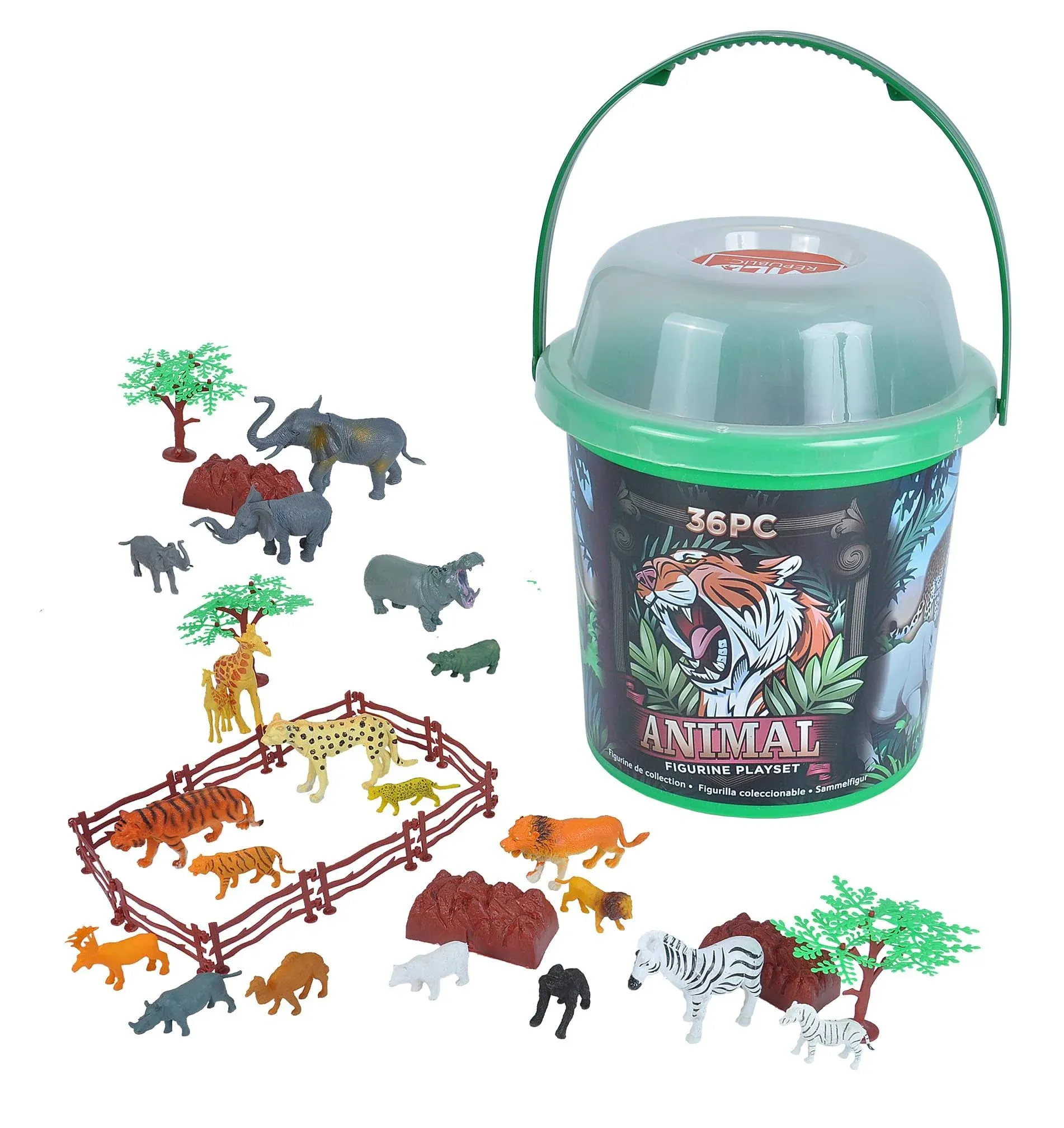 Large Zoo Animal Bucket