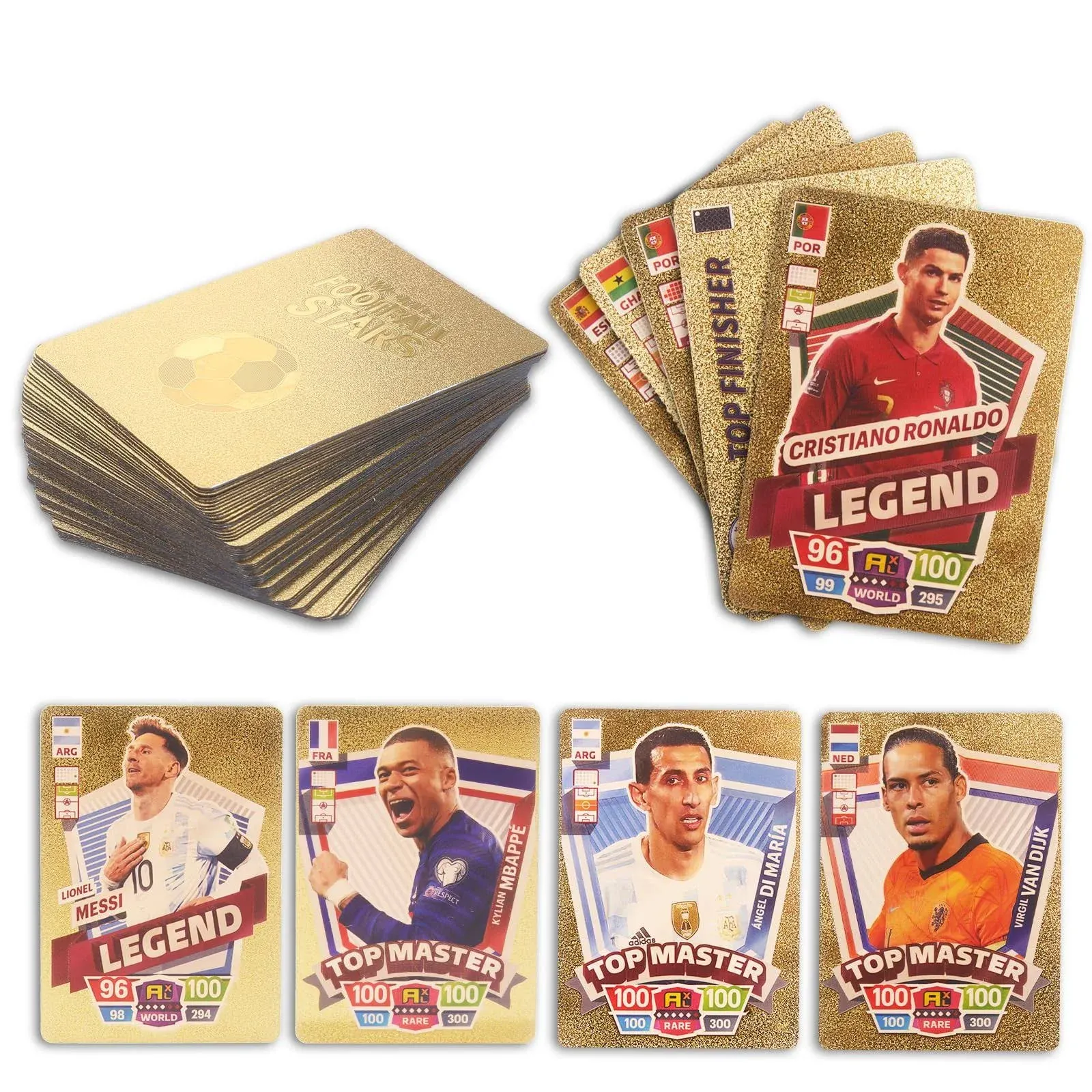 Exclusive Edition Card Set - Contains 55 of The World&#039;s Greatest Soccer Stars, D