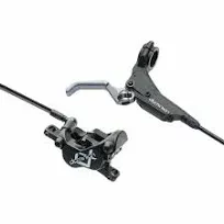 Hayes Dominion A4 Disc Brake and Lever - Rear, Hydraulic, Post Mount, Stealth Bl