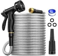 Garden Hose JTTHKK 25 ft 304 Stainless Steel Water Hose