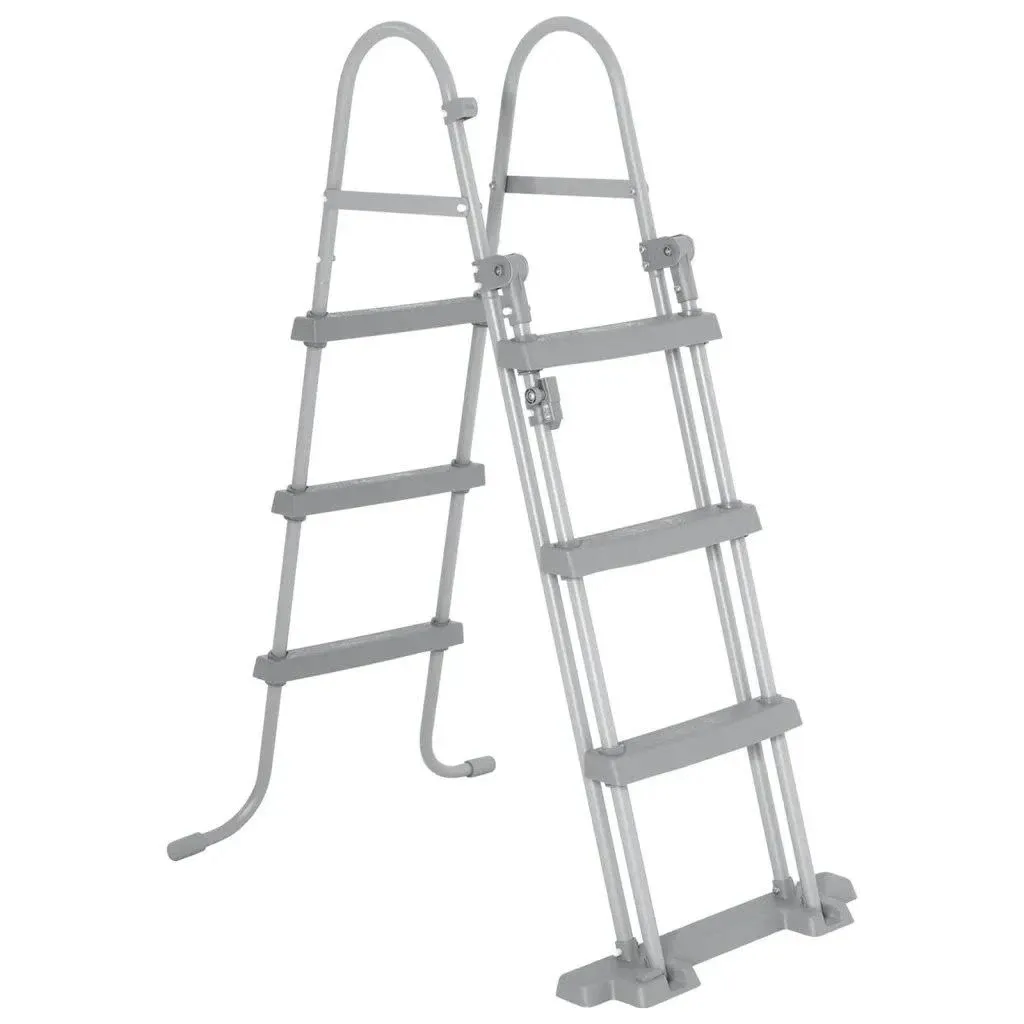 Bestway BW58330-21 Flowclear, Metal Above Ground Pool Ladder, 42’’, Grey, 107 cm