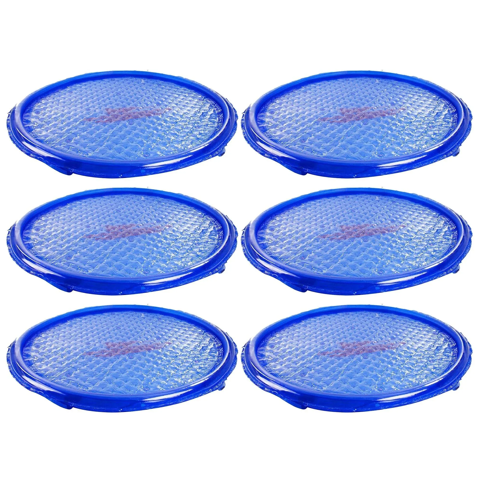 Solar Sun Rings UV Resistant Pool Spa Heater Circular Solar Cover Blue (6 Pack)