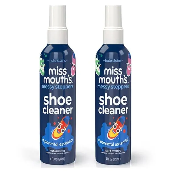 Miss Mouth&#039;s Messy Steppers Shoe Cleaner - 4oz Spray Ready To Use Sneaker Cle...