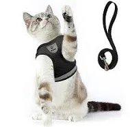 Supet Cat Harness and Leash Set for Walking and Small Dog Soft Mesh Harness Adjustable Vest with Reflective Strap Comfort Fit for Pet Kitten Puppy Rabbit