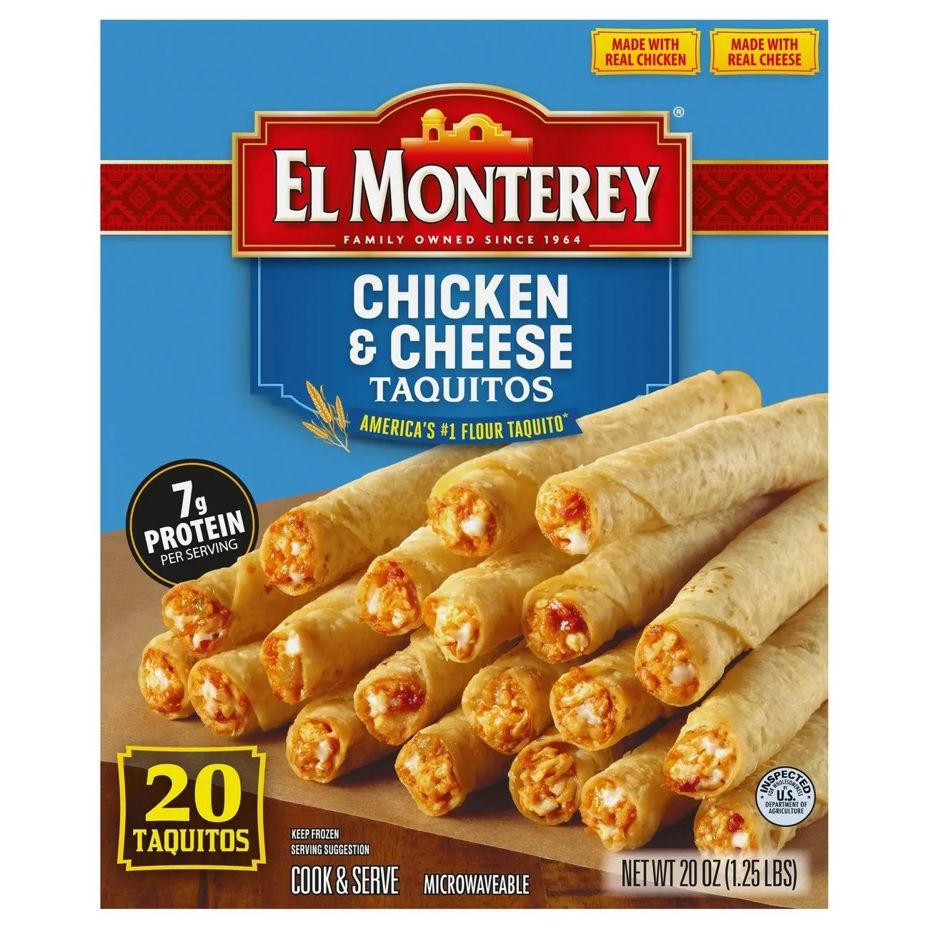 El Monterey Chicken and Cheese Flour Taquitos