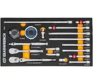 GearWrench 86520 18 Piece 1/4" Ratchet Drive Tool Set with EVA Foam Tray