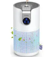 Mooka Tower Air Purifiers for Home Large Room Up to 1500 Sq. ft. with Aromatherapy, White