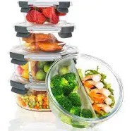 Moretoes 10pc Glass Food Storage Container with Lid