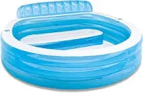 Intex Swim Center Inflatable Family Lounge Pool, 90&#034; X 86&#034; X 31&#034;, for Ages 3+ 🔥