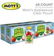 Mott's Mighty Applesauce, Honeycrisp Apple - 12 pack, 3.2 oz pouches