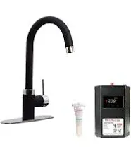 Westbrass KH31BK-2662 HotMaster 3 1 Kitchen Faucet DigitHot Instant Hot Water