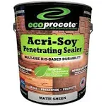 EcoProCote Acri-Soy Wood Floor Sidewalk and Concrete Sealer 1 Gallon Matte