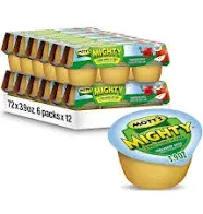 Mott's Mighty Applesauce & Fiber, Honeycrisp Apple, 6 Pack - 6 pack, 3.9 oz cups