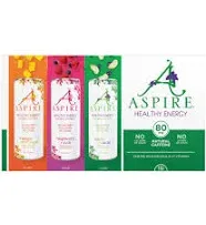 Aspire Healthy Energy Drink with Natural Caffeine - No Calories, Sugar and Carbs | Vitamins B, C, & Biotin | No Preservatives, Gluten Free | Suitable for Vegan, Kosher, Keto-Friendly |12 oz can, Original Variety, 12 Fl Oz (Pack of 12)Aspire Healthy Energ