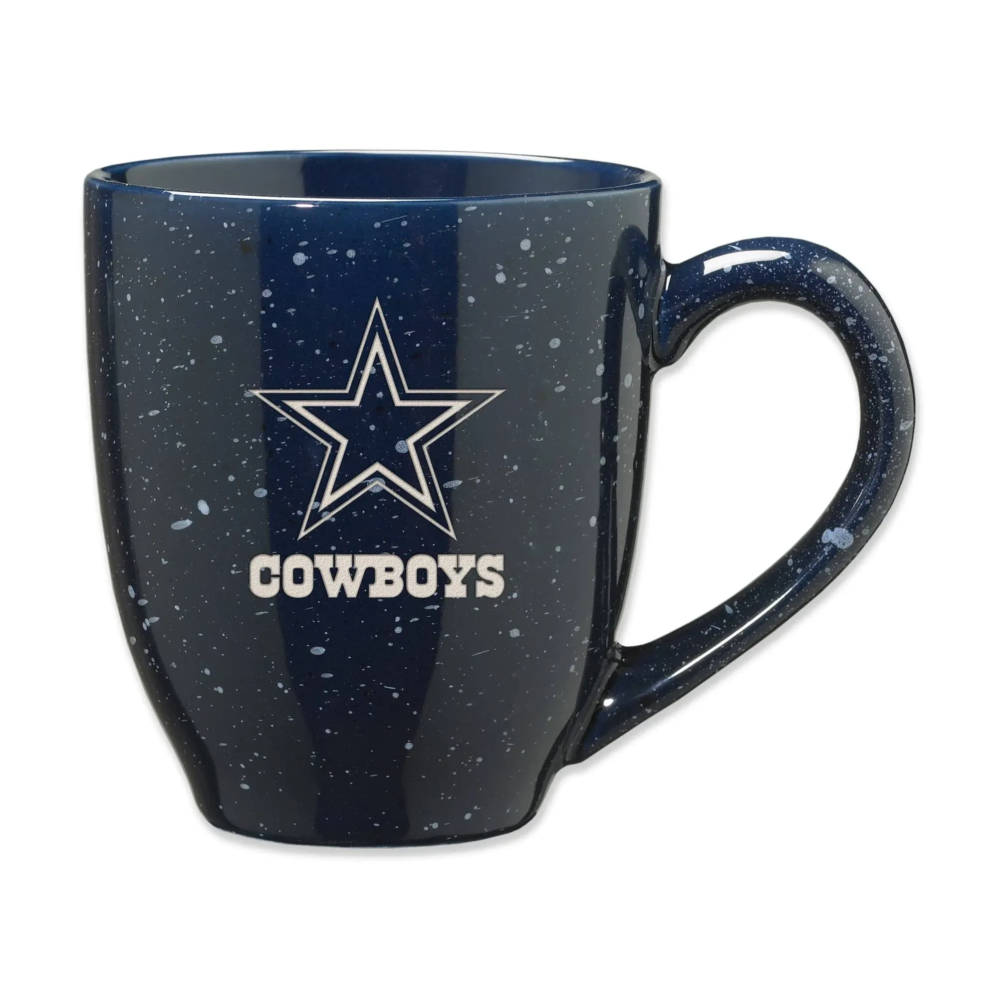 Rico Industries NFL Football 16 oz Team Color Laser Engraved Speckled Ceramic Coffee Mug