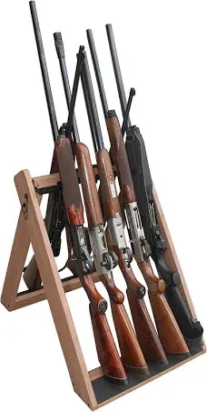 Rifle Shotgun Gun Rack Portable Folding 10 Gun Storage Rack Home Security Safety