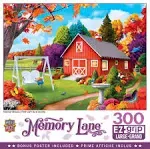 MasterPieces - 300 Piece Jigsaw Puzzle, Large EZ Grip Shapes, Harvest Breeze, Fun for Adults, Seniors, Family, Kids, Non-Glare Finish, 18"x24"